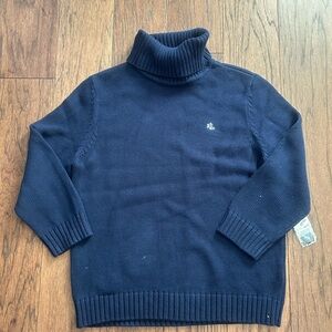 Lauren Ralph Lauren Classic Preppy 100% Cotton Knit Sweater French Navy Size L